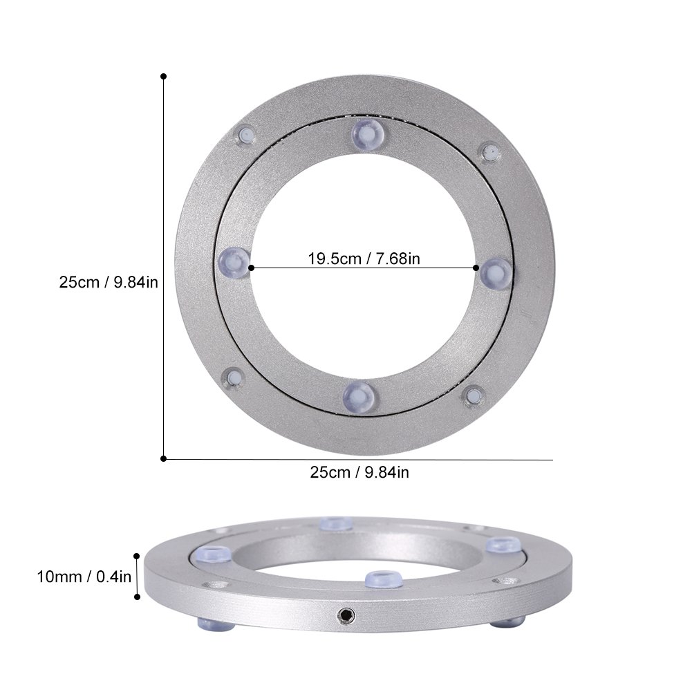 Non Slip Bearing Rotating Turntable, Aluminum Turntable Ball Bearing, Heavy Duty Bearing Silent Turntable, Bearings Swivel Plate Hardware, Turntable Bearing For Dining Table (5.5