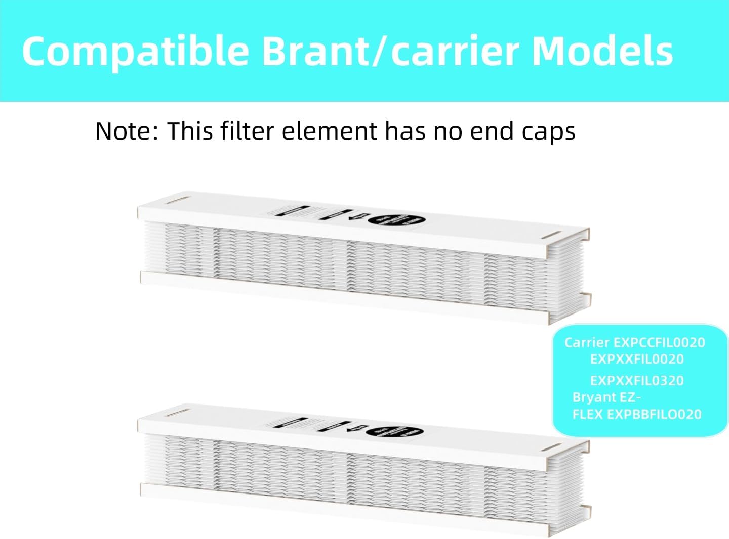 2 Packs EXPXXFIL0016 Merv 13 16x25 Filter Media Compatible with Bryant/Carrier EZ-FLEX EXPXXFIL0016 heating and cooling system, Part Number: EXPXXFIL0016