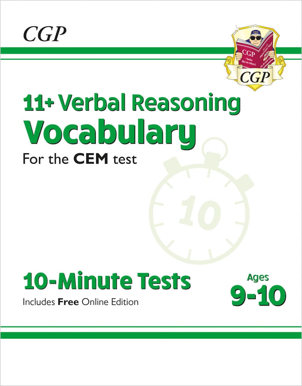 11+ CEM 10-Minute Tests: Verbal Reasoning Vocabulary - Ages 9-10 (with Online Edition) (CGP CEM 11+ Ages 9-10)