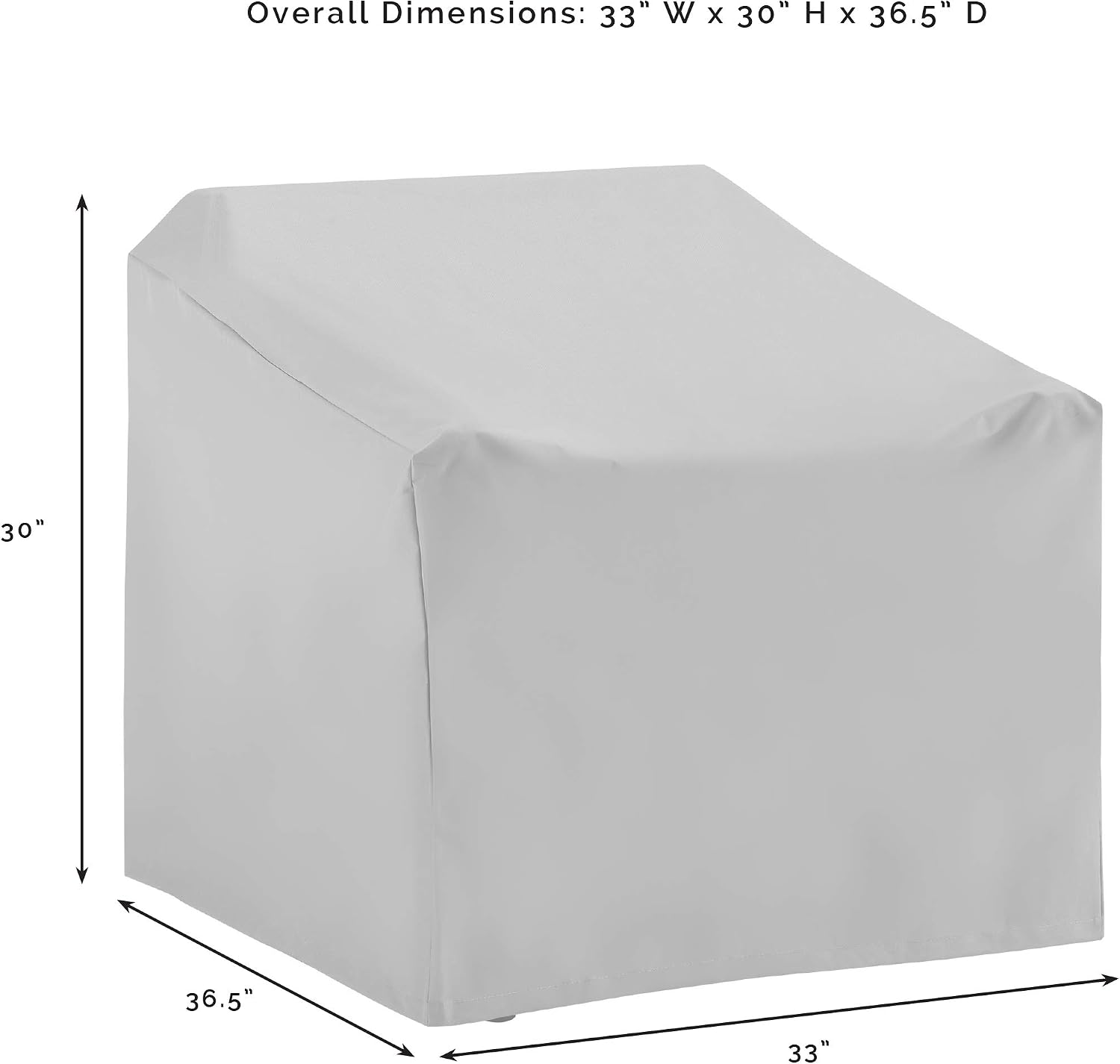 Crosley Furniture Patio Furniture Covers, Waterproof 5-Piece Cover Set for Outdoor Loveseat, Chairs, Tables, Gray