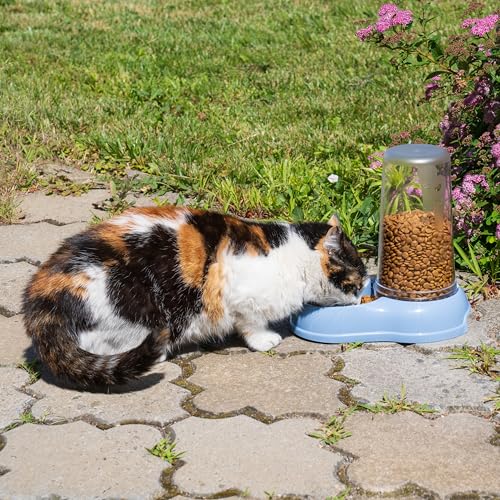 Ferplast Futter- oder Wasserspender für Hunde und Katzen AZIMUT 1500 Futtertrog 1,5 Liter Wasser, Rutschfester Boden, 16,5 x 25 x h 24,5 cm Weiß