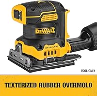 Vista 5 de Dewalt DCW200BR 20V MAX XR Lijadora inalámbrica de iones de litio de 1/4 hoja de velocidad variable (solo herramienta) (renovada)