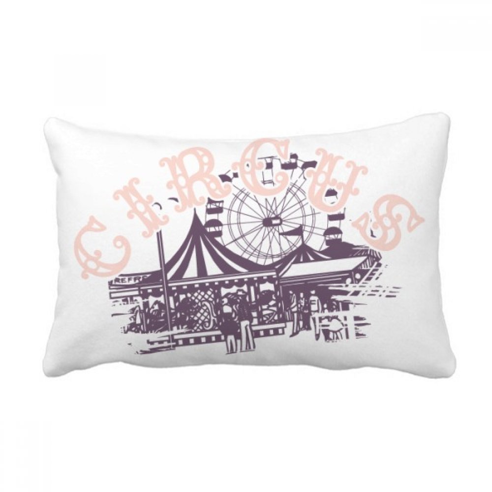 Coussin lombaire pour canapé soulagement dos motif cirque multicolore