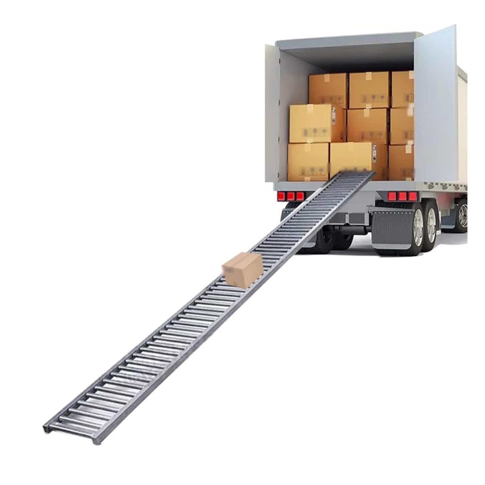 XPLKQXE Rulliera Nastro Trasportatore, Magazzini Trasportatore A gravità Leggero, Ruote per Pattini Non Motorizzate in Acciaio Inossidabile, Tavolo Trasportatore(50x200cm)