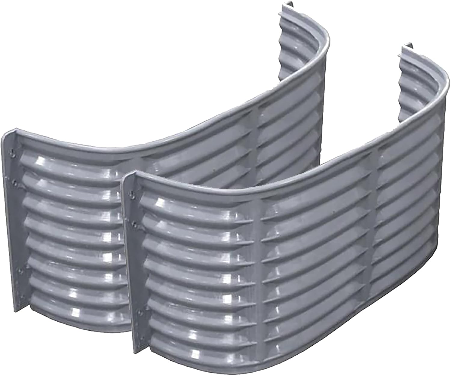 Shape Products 37 W x 12 D x 18 H Straight Plastic Area Window Well for Basement Windows Outside-(2pk)