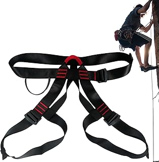 Harnais D'Escalade | Baudrier Semi-Corporel pour Ascension,Équipement Respirant d'Extérieur Renforcé pour Rappel et Alpinisme