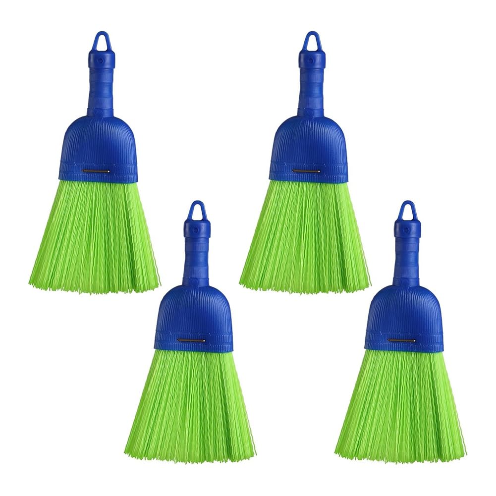 IJSDNVJNDX Poly Fiber Whisk Broom 4 Pcs Handheld Brush Hand for Car Porch for Cleaning with Hang Hole