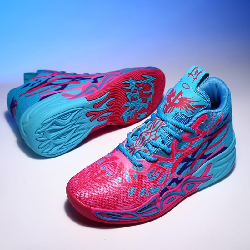 Scarpe da Basket da Uomo, in Mesh, Traspiranti, alla Moda, Sportive e for Il Tempo Libero, Scarpe Sportive(Pink,41 EU)