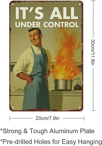 Miniatura 2 de Retro Kitchen Print Poster Retro Metal Tin Sign For Wall Decoration In Kitchens, Restaurants, Bars, And Cafes With Dimensions Of 12x8 Inches