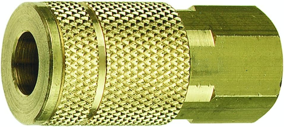 Tru-Flate 13-135 1/4" T Design x 1/4" FNPT Brass Coupler