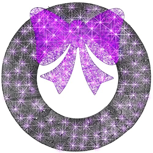 Best Choice Products 36in Pre-Lit Outdoor Halloween Wreath, LED Metal...