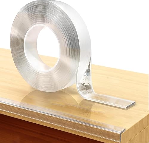 Protectores de bordes para muebles, cojín protector de PVC transparente de 12 pies, juego a prueba de bebés y niños, no tóxico y seguro para mesa,