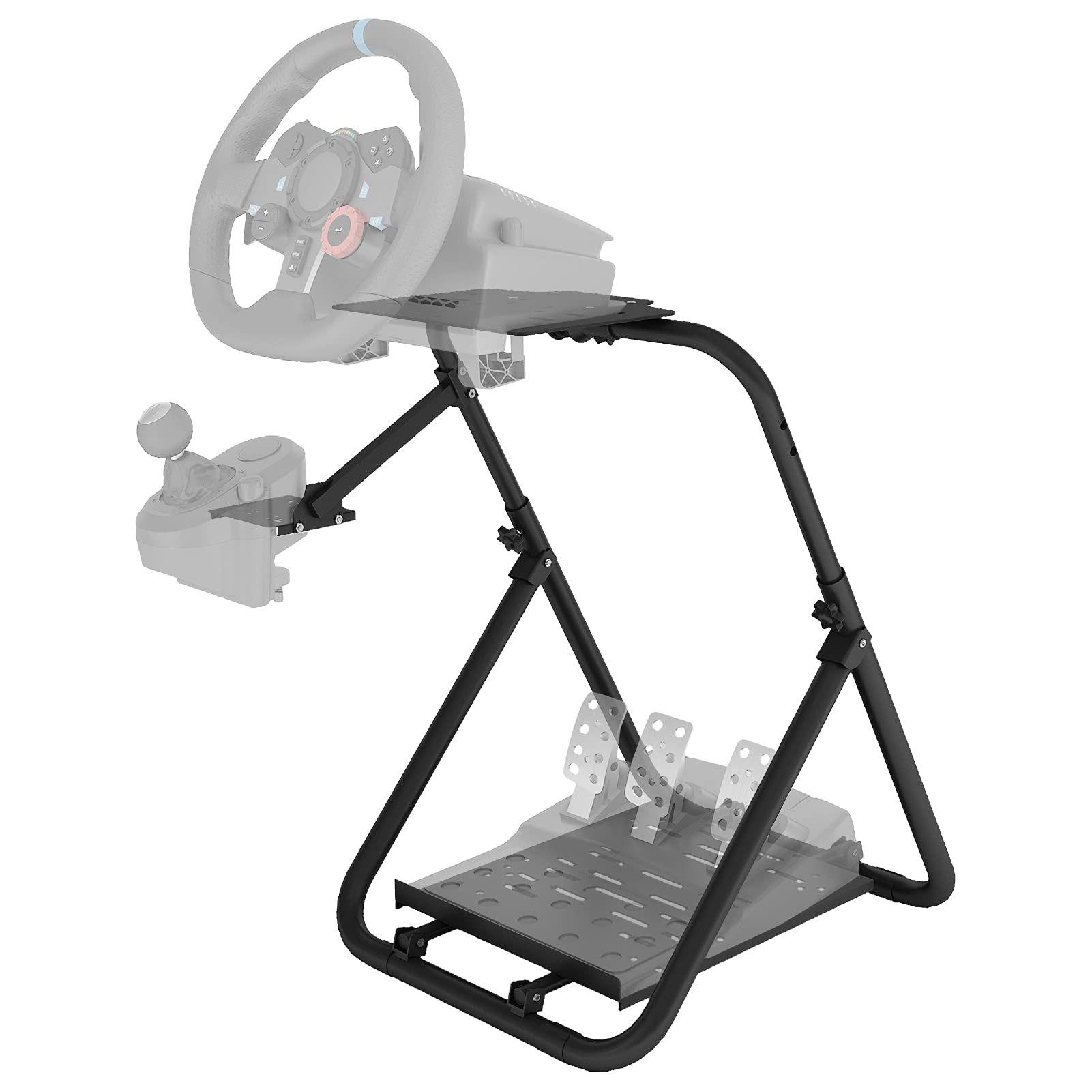 Buy Eilsorrn Steering Wheel Stand, Foldable Wheel Stand with Adjustable Height/Angle/Shifter