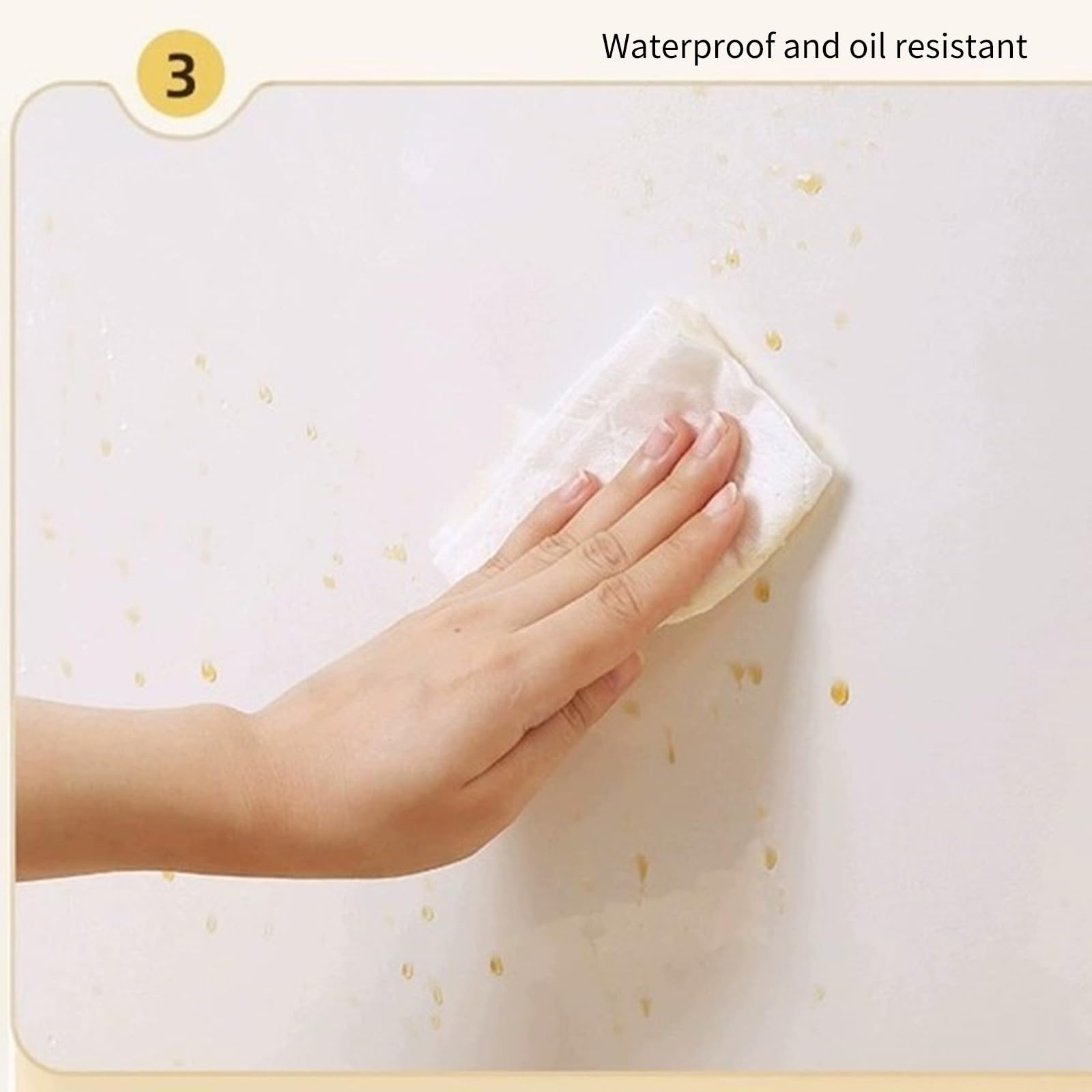 Rouleau de film de protection mural électrostatique amovible en PET transparent pour cuisine et bureau