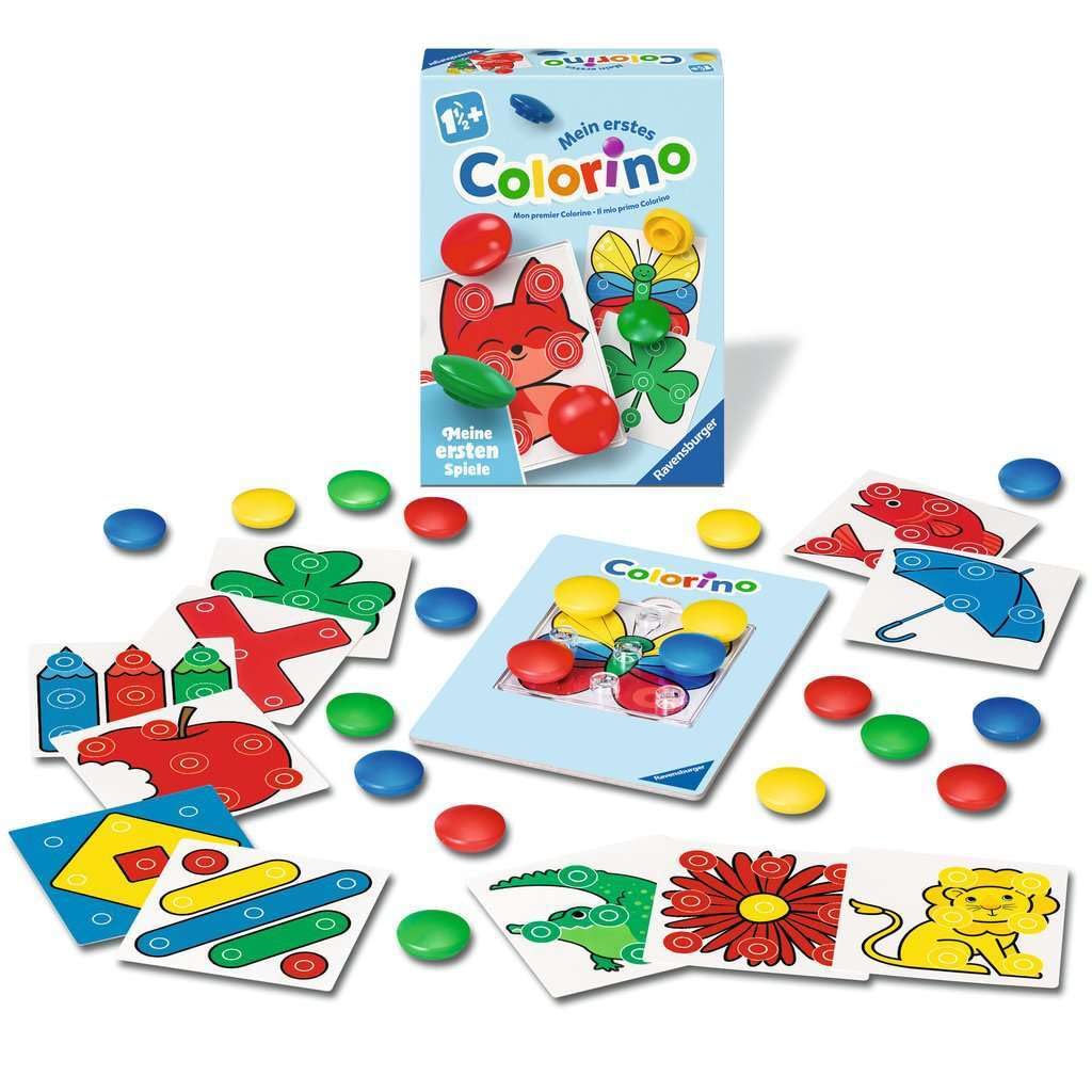 Jeux de découverte Ravensburger : Colorino, mon premier jeu des couleurs, colori