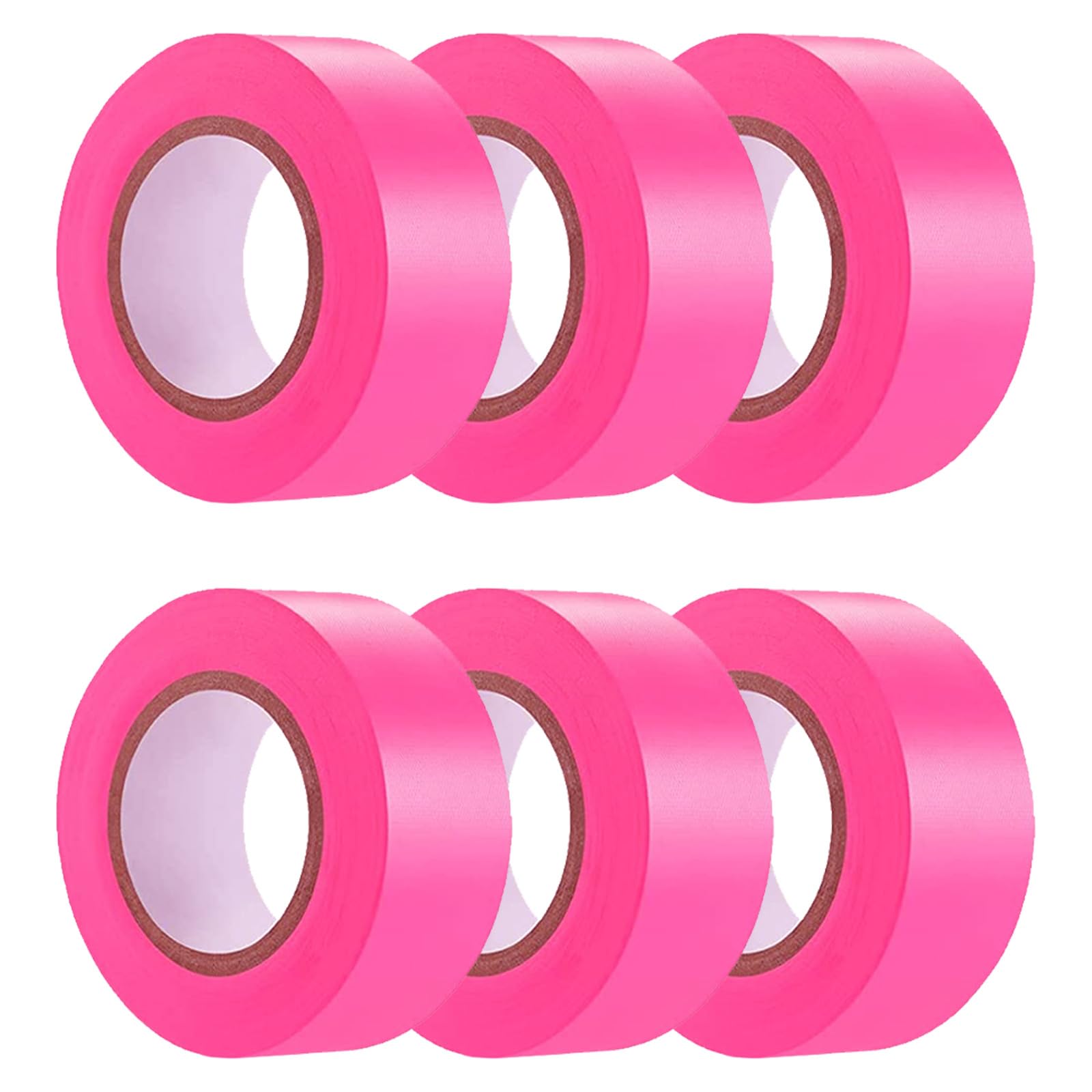 Orange Flagging Tape - 6 Pack, 100ft Rolls -32