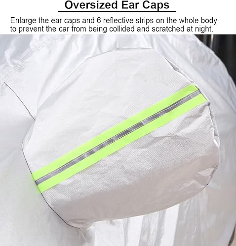 Miniatura 7 de Mallofusa Fundas de automóvil aptas para Smart Fortwo Full Car Protección UV para todo tipo de clima al aire libre