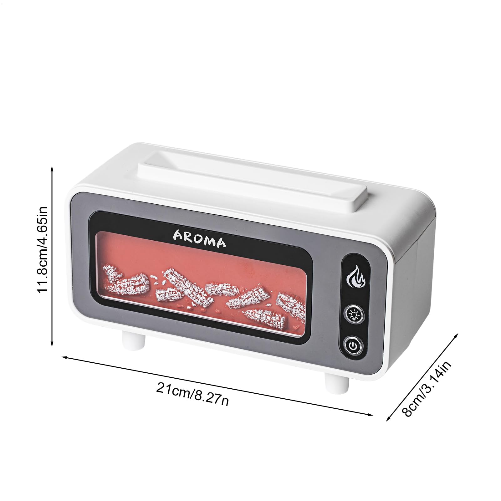 Umidificatori D'Aria Per Camera Da Silenziosa Luce Notturna LED 200 ml | Diffusore per Aromaterapia a Fiamma di Per Camera Del Neonato, Bagno, Seminterrato, Soggiorno, Auto, Yoga, Sp