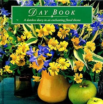 Hardcover Day Book a Dateless Diary in an Enchanting Floral Theme Book