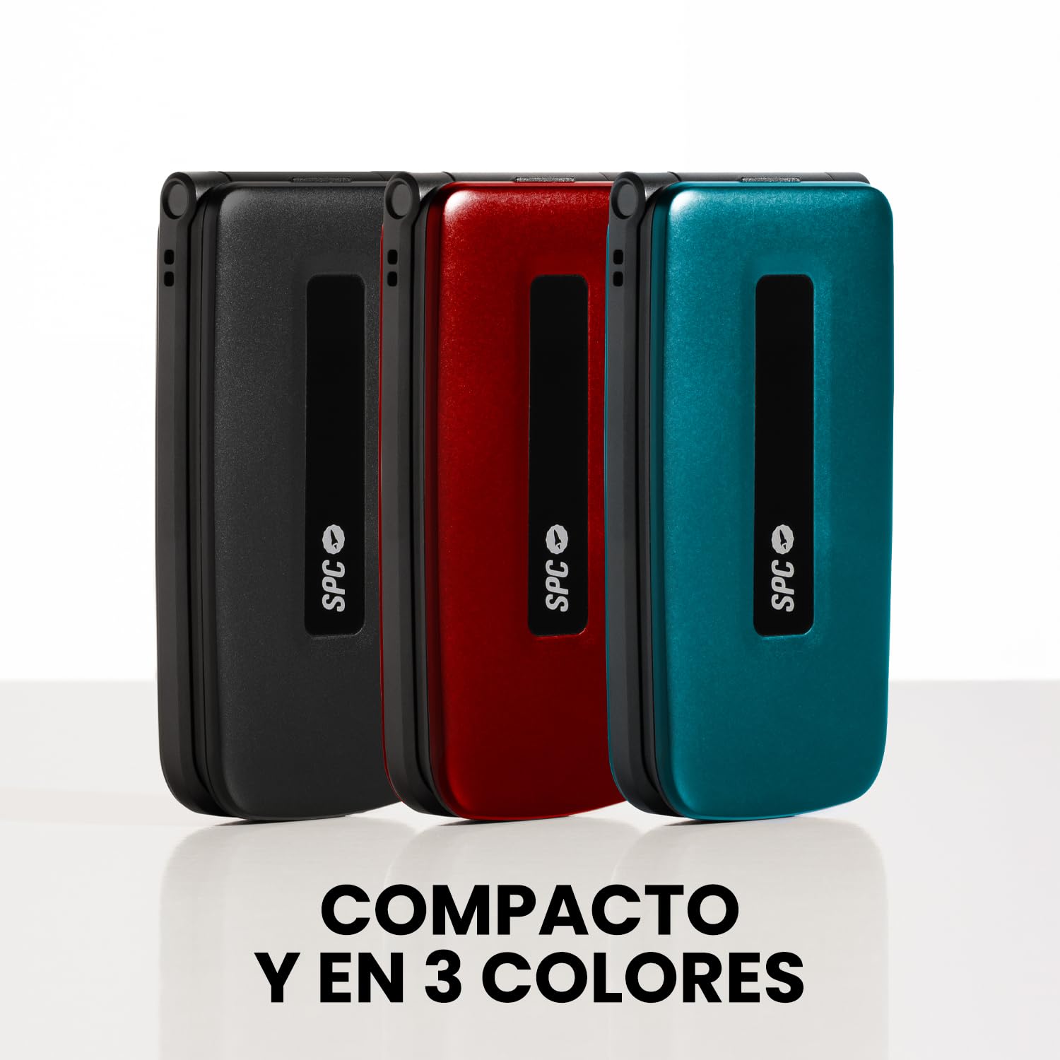 SPC Titan 2 – Teléfono móvil de Tapa para Mayores con 4G, Teclas Grandes, Timbre Alto 105dB y Pantalla 2,4” | Fácil de Usar y configuración remota | 3 memorias directas | Batería hasta 7 días - Negro
