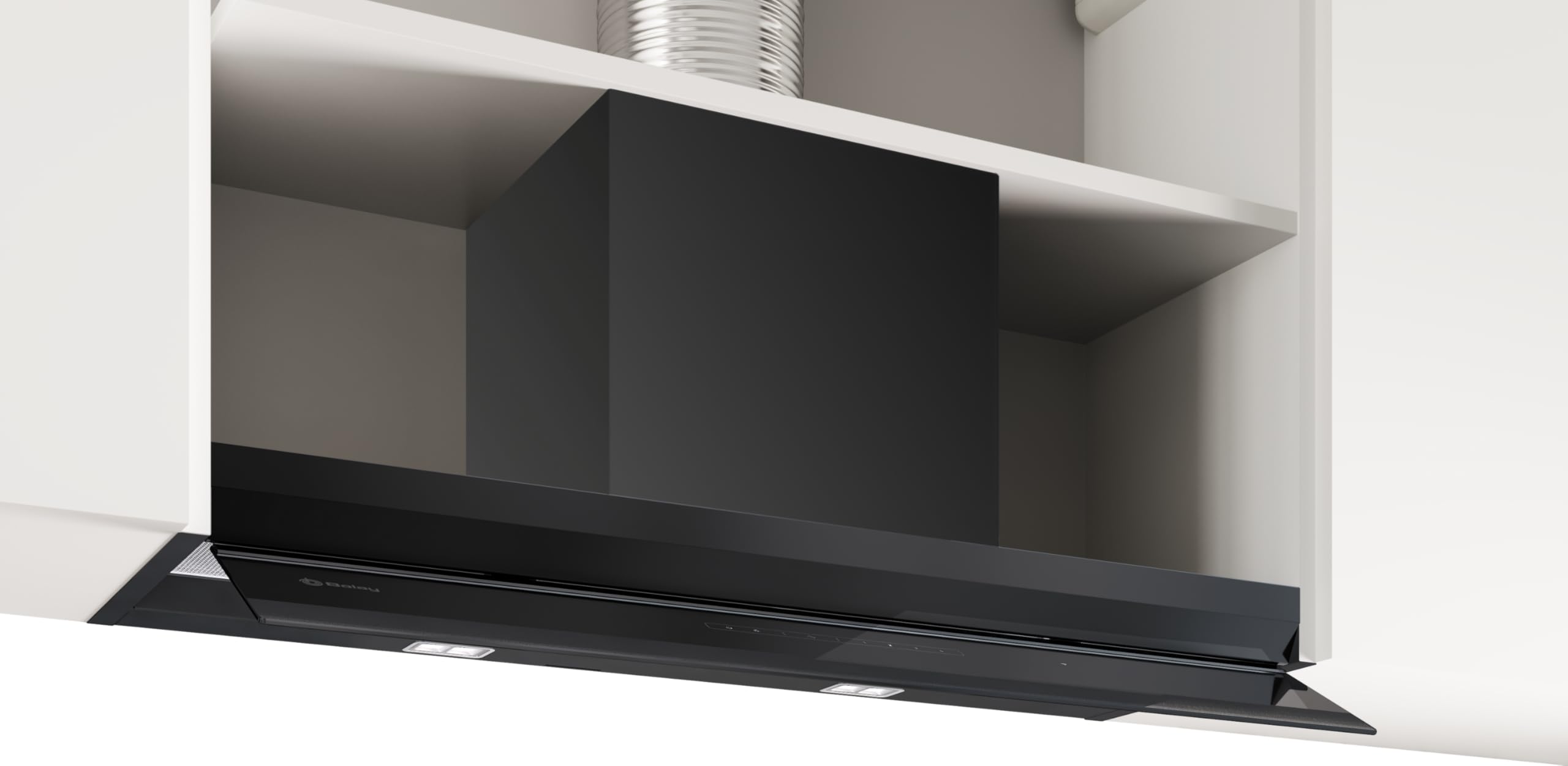 Balay - Campana decorativa integrable, 90 cm de ancho, Extra Silencio, Negro mate, 3BD897GM