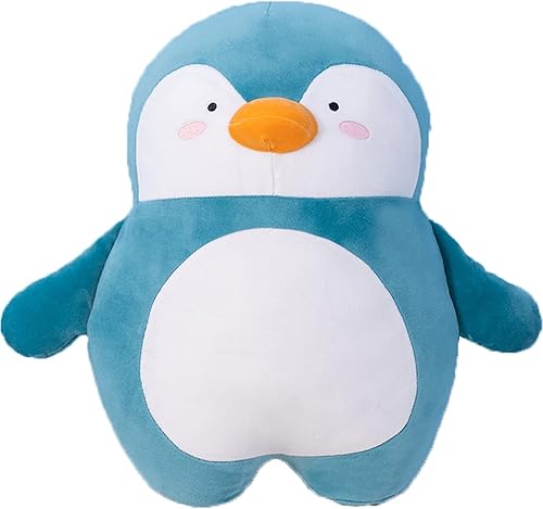 Almohada de peluche de pingüino de 17.7 pulgadas, almohada para abrazar pingüino, juguete de peluche de pingüino, regalo de anime abrazable para