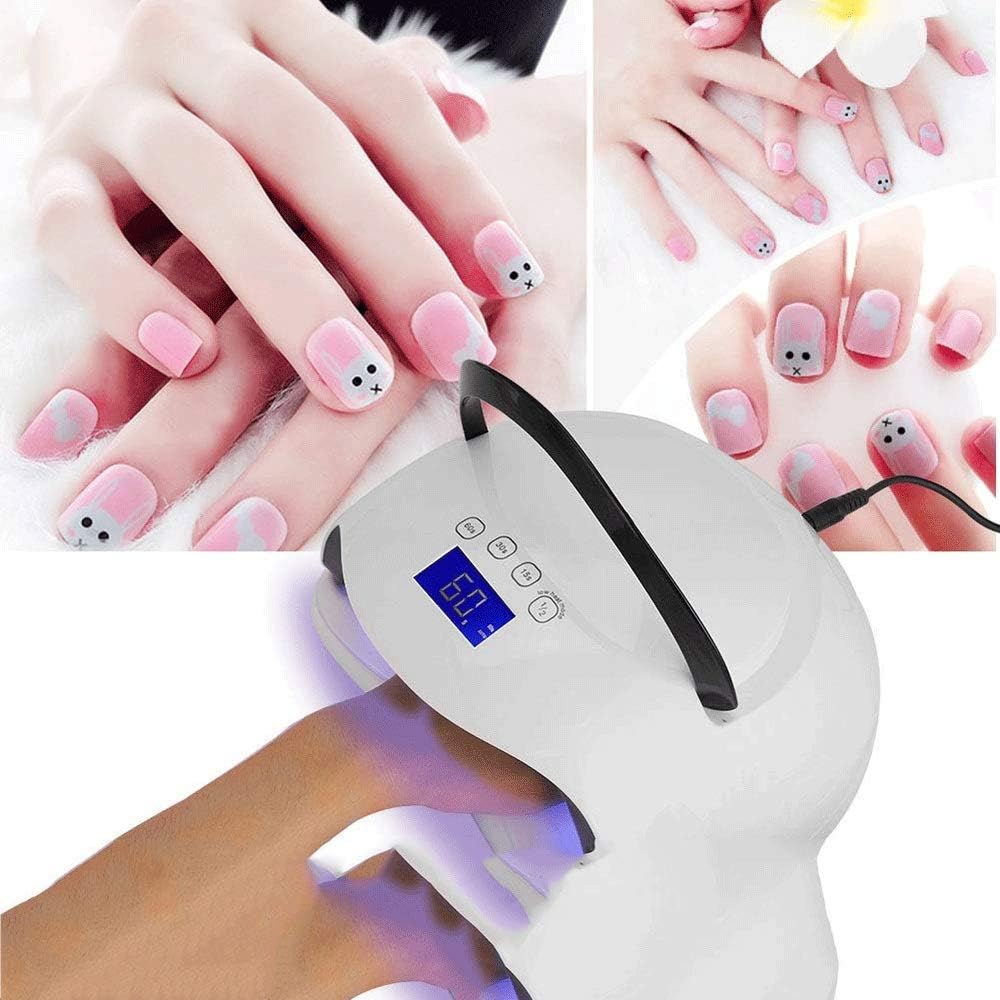 Nail lamp- Portable LED Nail Lamp, Compact Gel Nail Dryer Light Curing LED Gel Nail Polishes Professionally(OneColor)