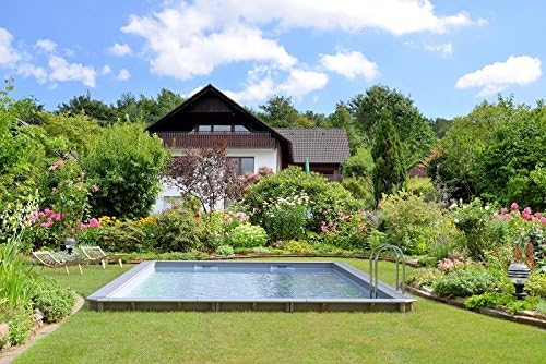 4 Height Pool Wood odysséa 1.46 m Liner Light Grey