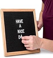 Vista 5 de Juego de letras blancas de 400 caracteres para tableros de letras de fieltro intercambiables, letras de 3/4 pulgadas con bolsa de tela de regalo que