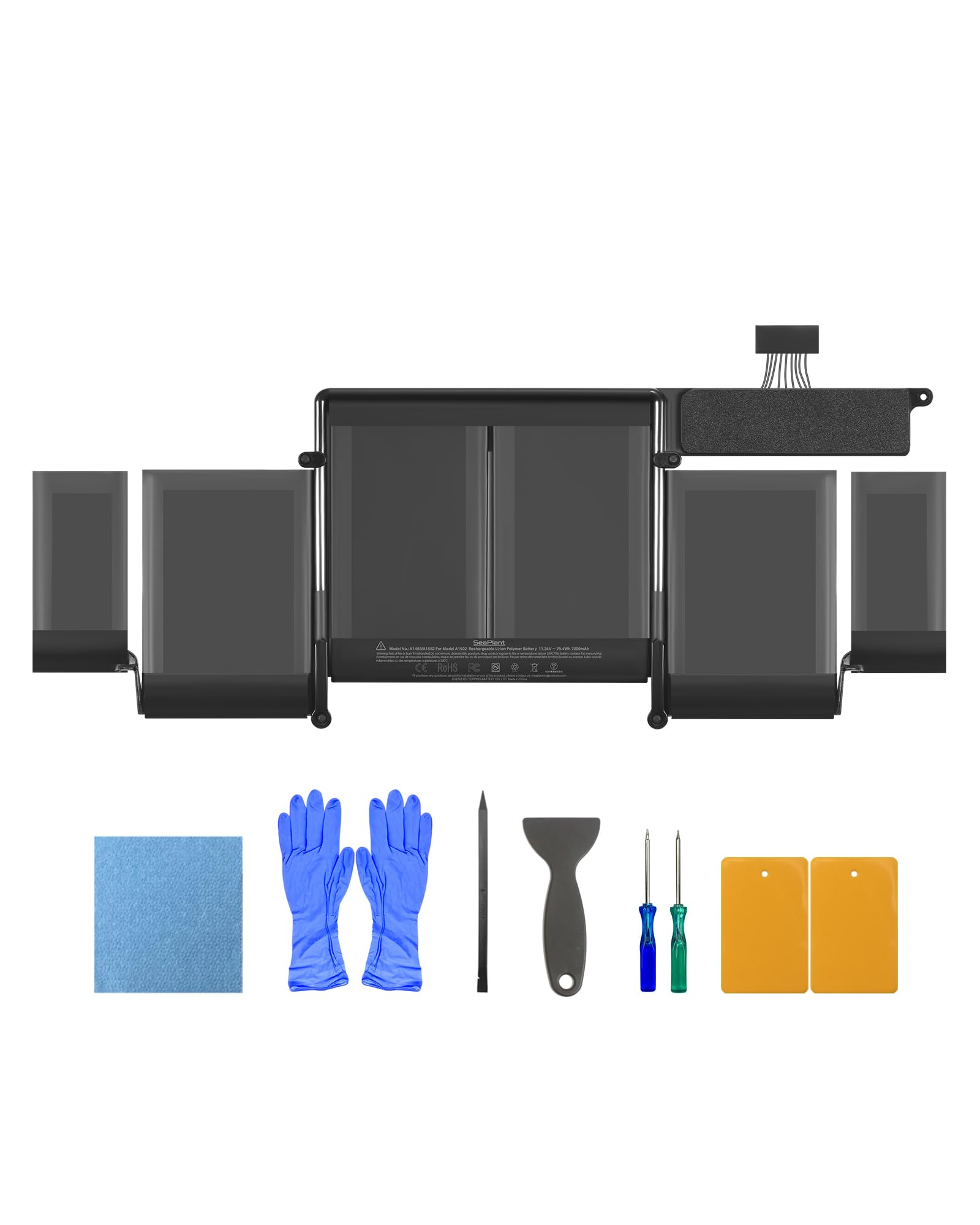 SeaPlant A1502 Battery Replacement for MacBook Pro 13-inch A1502 (Early 2015, Mid 2014, Late 2013) Retina A1493/A1582 Battery
