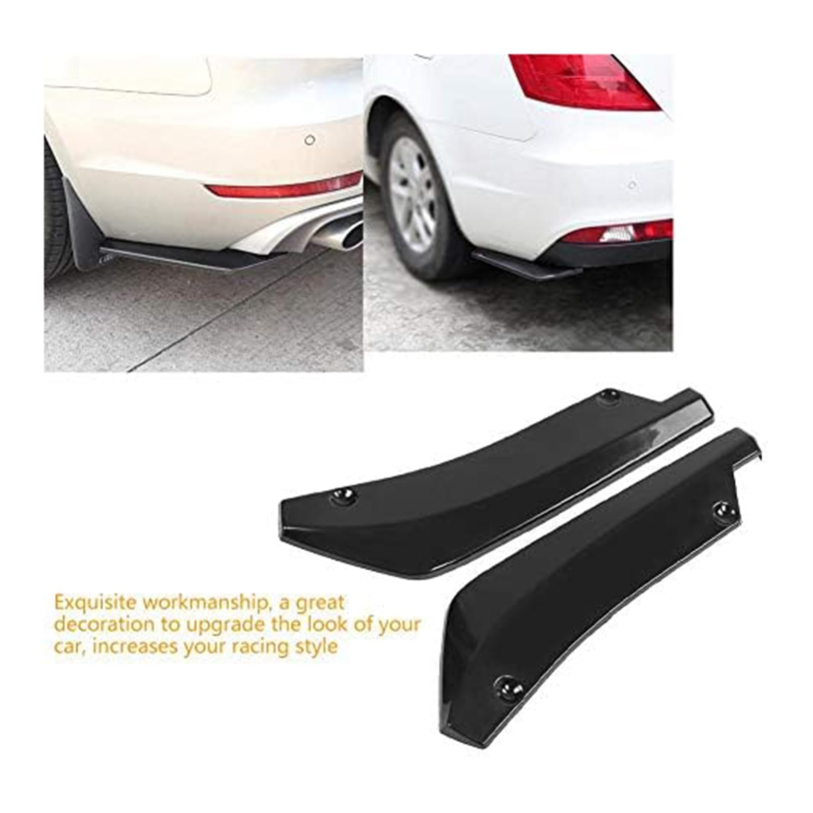 Heckdiffusor Stoßstange, Für VW Crafter 2007-2017 Hecklippe Spoiler Lippe Splitter Seitenschweller Heckschürze Kratzschutz Tuning Zubehör