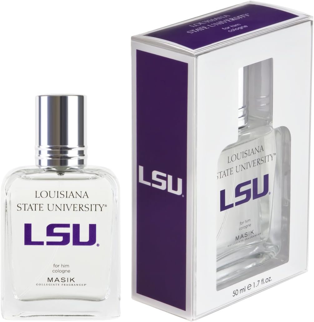 Masik Collegiate Fragrances Cologne Spray for Men, Louisiana State University, 1.7 Ounce
