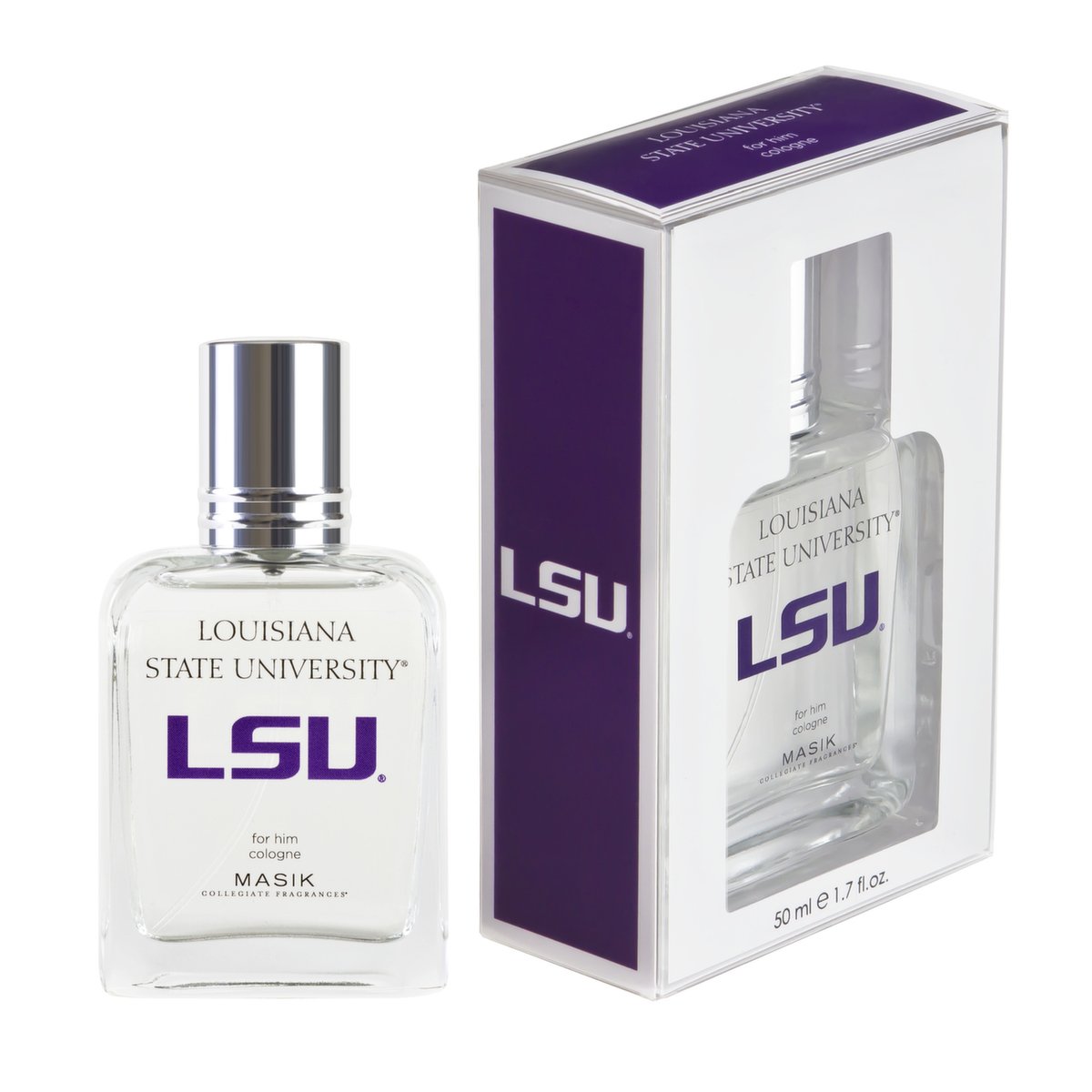 Masik Collegiate Fragrances Cologne Spray for Men, Louisiana State University, 1.7 Ounce