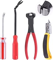 Vista 1 de Juego de 4 herramientas para quitar uñas y grapas, alicates de corte de extremo de 7 pulgadas, extractor de grapas, levantador de tachuelas