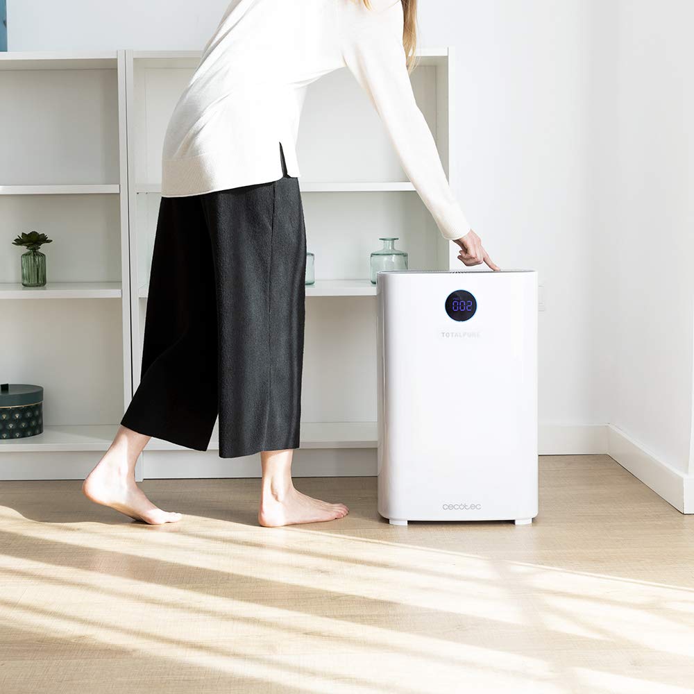 Purificador de aire | Cecotec TotalPure 2500 Connected, 20 W, WiFi, 4