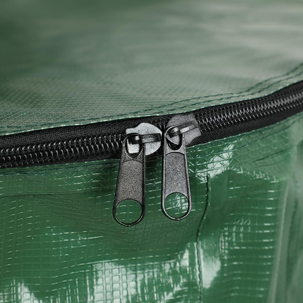 TERRE JARDIN - Réservoir Récupérateur Eau de Pluie, 500 L - Cuve Eau de Pluie, Pliable, en PVC Armée - Réservoir avec Robinet d'Arrêt et Robinet d'Écoullement - 500 litres - Vert