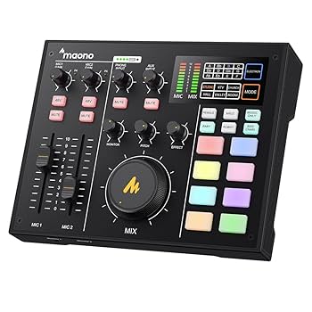 Amazon | MAONOCASTER オーディオインターフェース DJミキサーと