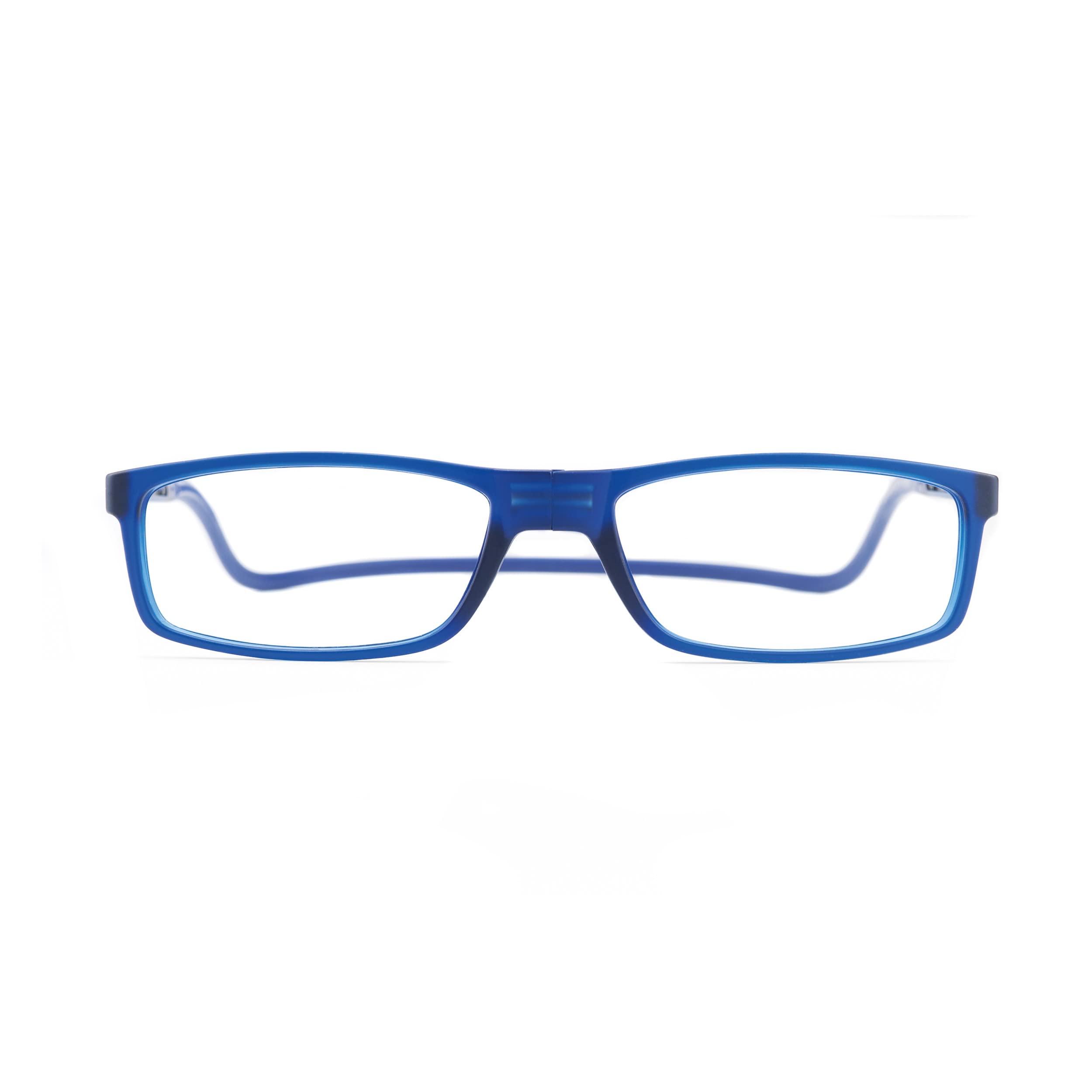 SLASTIK Doku. Gafas de lectura magnéticas con Filtro Anti Luz Azul. Gafas de lectura plegables con conexión frontal, patillas ajustables y cinta flexible para la cabeza.