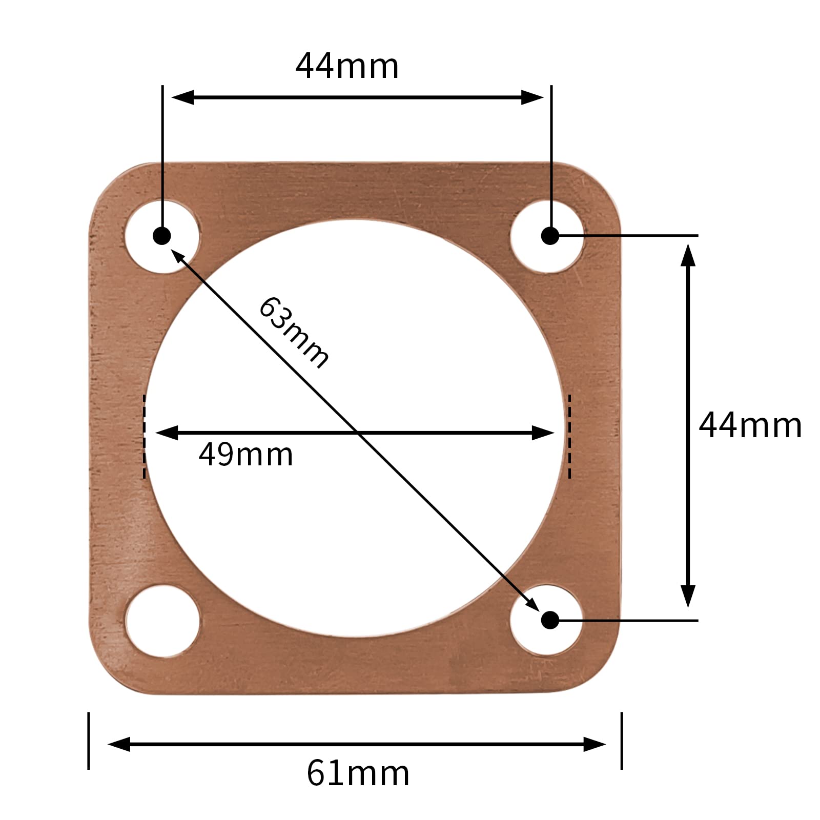 CDHPOWER 66CC/80CC Cylinder Copper Gasket 4pcs-2 Stroke Engine Motorized Bicycle CDHPOWER 66CC/80CC Cylinder Copper Gasket 4pcs-2 Stroke Engine Motorized Bicycle