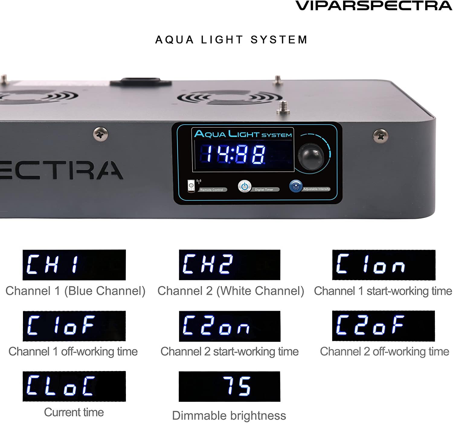 VIPARSPECTRA 165W LED Aquarium Light Dimmable Full Spectrum LED Reef Lights — Amazon image 4