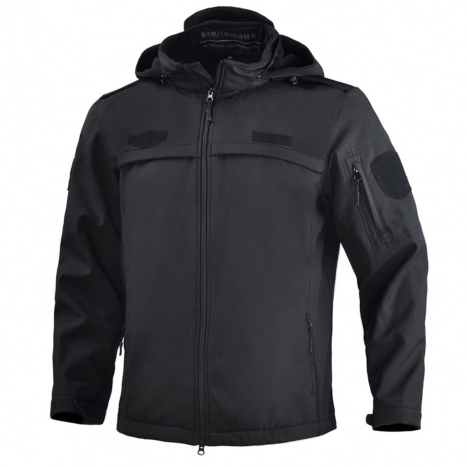 Kurtka taktyczna Soft Shell, długi rękaw polar pogrubiony odzież alpinistyczna, mundur z kapturem, dla fanów wojskowych airsoft paintball sprzęt do gier ubrania