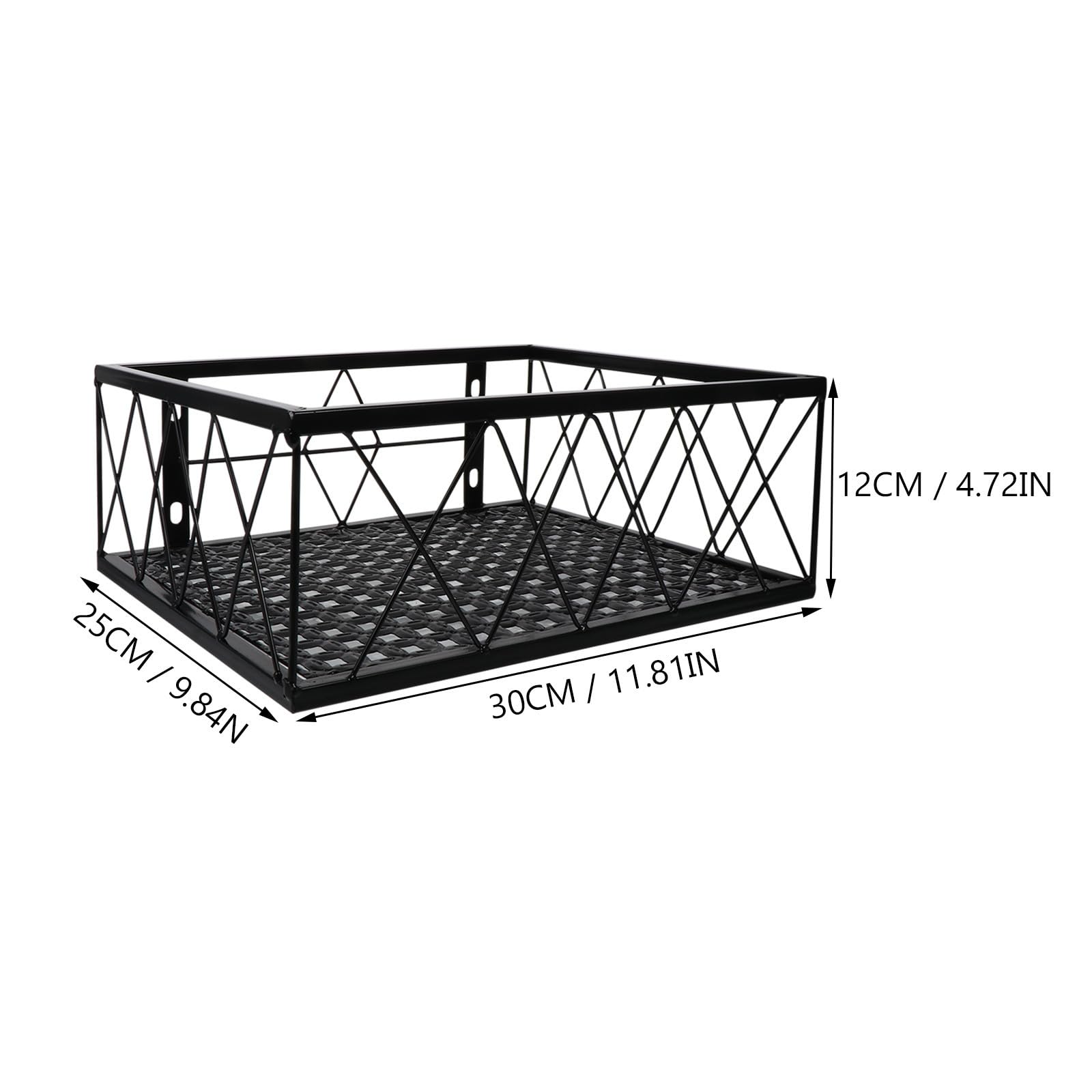 Supporto per Vasi da Balcone in Metallo Nero, Robusto e Decorativo