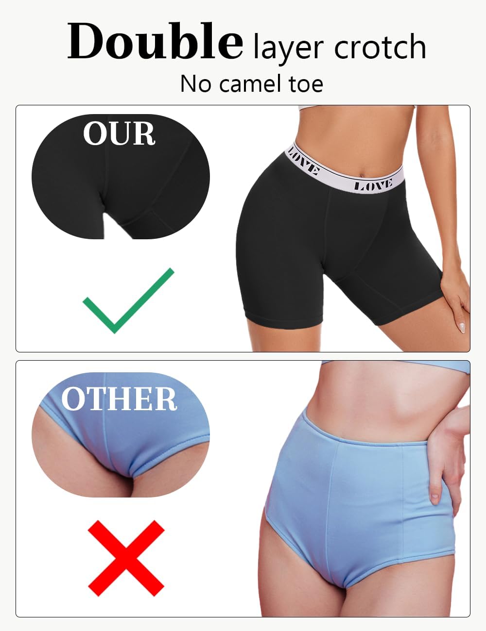 Womens Boxer Briefs High Waisted Modal Boy Shorts Underwear - Image 3