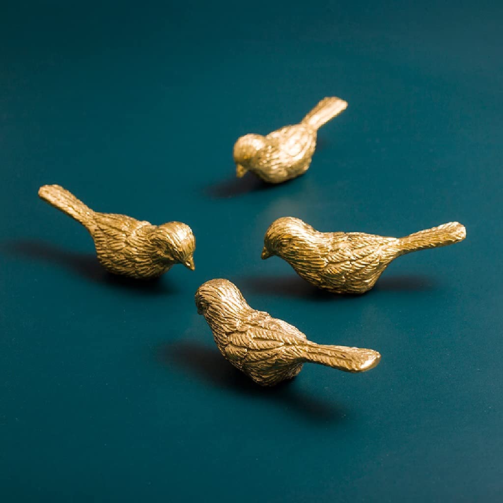 2 pezzi in ottone per uccelli, maniglia per cassetto, armadio, porta, armadio, tira, camera da letto, mobili, accessori hardware (ottone 62 * 22mm)