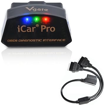 Vgate iCar Pro Bluetooth4.0 OBD2 Car Diagnostic Tool & 16 Pin OBD2 Splitter 19 inches