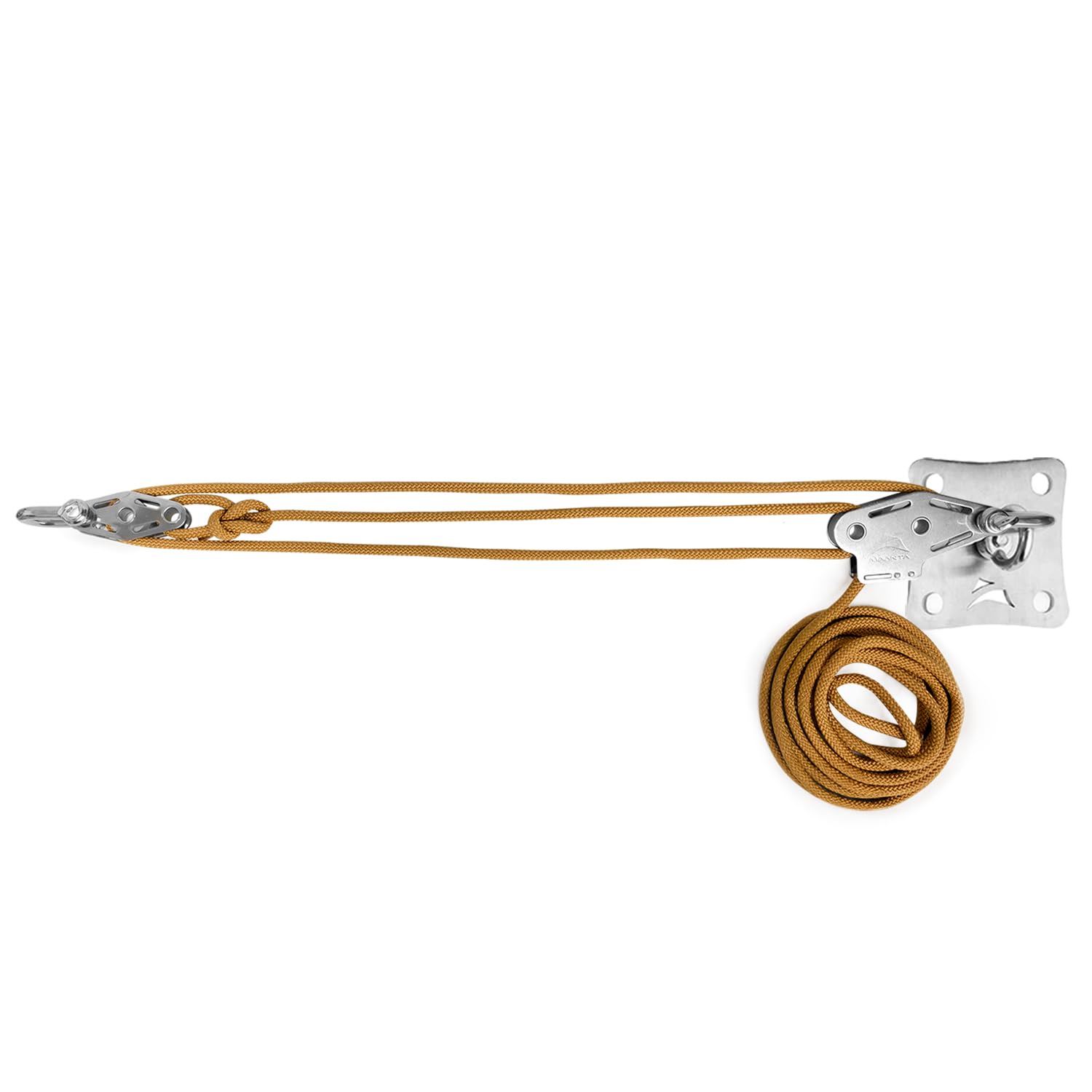 Ancoraggio a parete per vele ombreggianti (Acciaio Inox, Beige 1 Kit Parete)