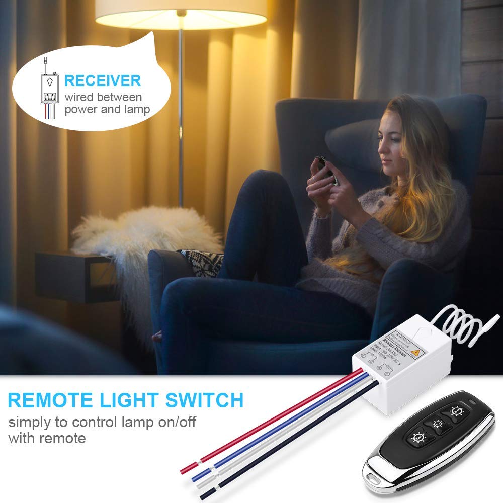 Buу 2 gеt 3 SuperInk 3-Gang Wireless Remote Light Switch with Receiver Kit Outdoor 1600 ft Indoors 130 ft - Remote Ceiling Lamp LED Bulb - IP54 Waterproof Design (1 Switch, 3 Receiver) Prоduсt Dеаl SuperInk 3-Gang Wireless Remote Light Switch with Receiver Kit Outdoor 1600 ft Indoors 130 ft - Remote Ceiling Lamp LED Bulb - IP54 Waterproof Design (1 Switch, 3 Receiver)