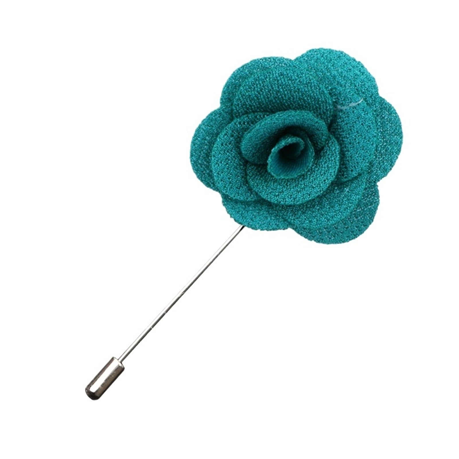 MQFBNNP Wedding boutonniere Wedding Silk Boutonniere Groom Brooch Pins Buttonhole(Color-36)