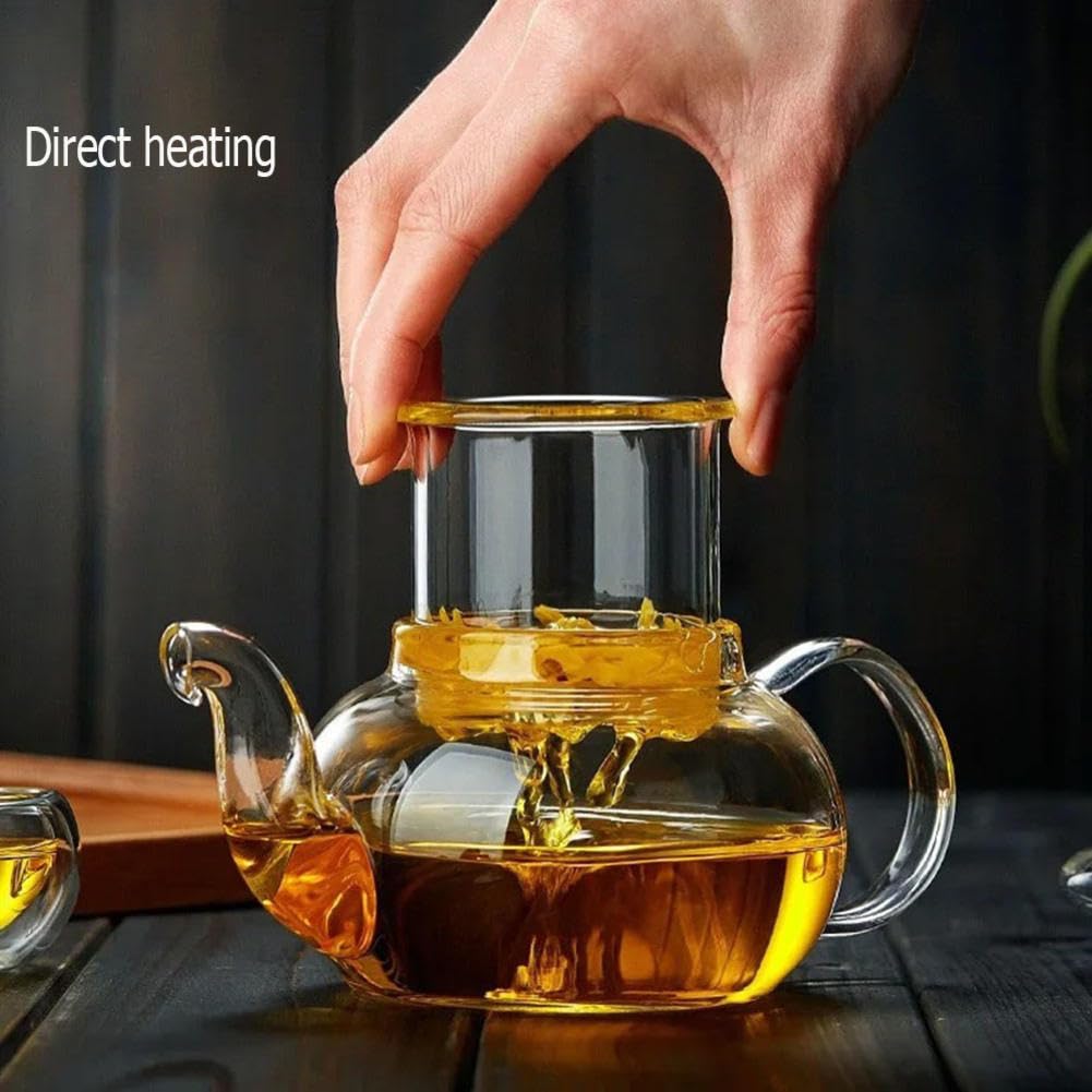 Zestaw do herbaty, herbata liściasta Steeper, czajniczek, zaparzacz do herbaty liściastej, szklany czajniczek, zestaw filiżanek do herbaty, czajniczek do herbaty, zaparzacz do herbaty