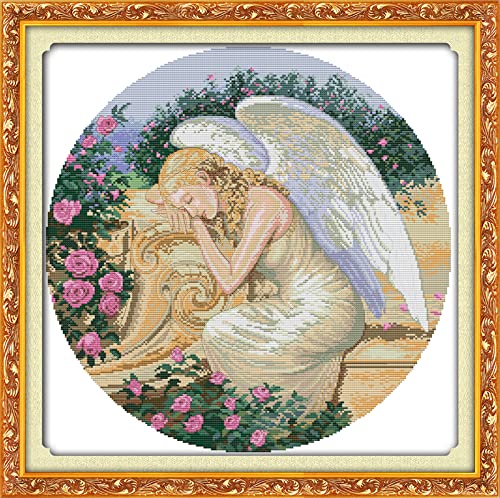 Peinture au diamant 5D femme fleur kit complet de broderie mosaïque 30x40 cm